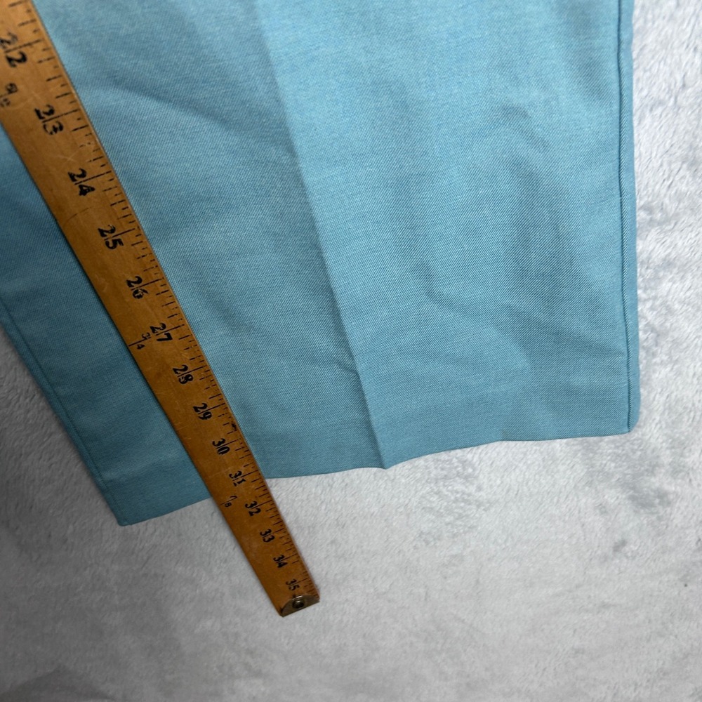 Ann Taylor Wide Leg Trousers The Suiting Collection Teal Blue Size 16 NWT - Picture 7 of 9